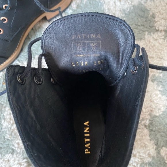 Portland Leather Patina Lace-up Boots Shadow Black - Picture 6 of 6